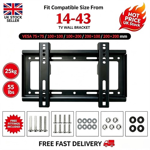 Slim fixed wall bracket - slim, tv